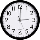 Silent Wall Clock 12 Inches – Large Numbers Easy-to-Read Ideal for Home Decor