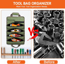 Heavy Duty Roll Up Tool Bag – Portable Multi-Compartment Tool Organiser