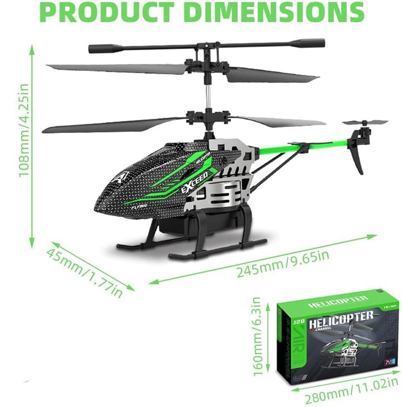 Remote Control Helicopter 2.4Ghz – 3.5 Channel RC Toy with Gyro Altitude Hold & LED Lights