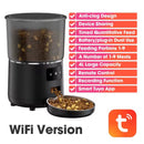Smart WiFi Pet Feeder for Cats & Dogs – 4L Automatic Dispenser