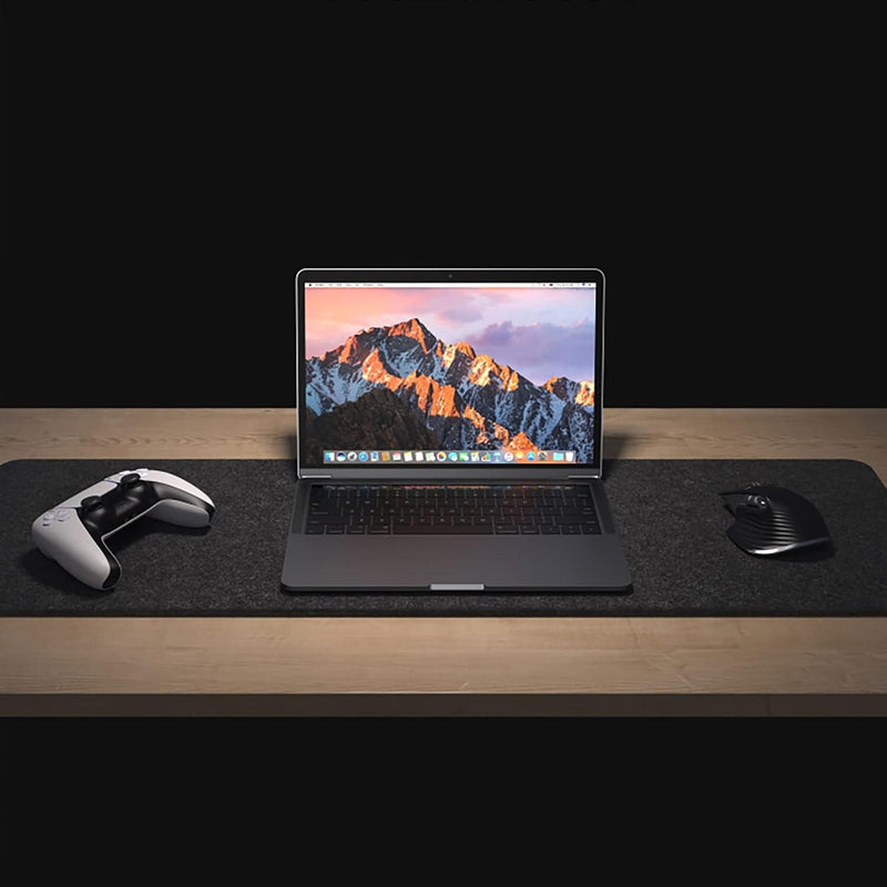 Extra Large Felt Desk Mat – 100x40cm Pad Protector for Office Keyboard & Mouse