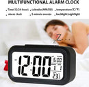 Cute Digital Alarm Clock – LCD Display with Temperature Nightlight & Snooze Perfect for Bedside Table