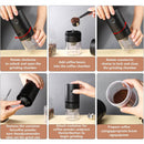 Portable Electric Burr Coffee Grinder – USB Rechargeable Ceramic Blade Adjustable Settings