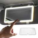LED Car Vanity Mirror – Sun Visor Makeup Mirror with 3 Light Modes & Touch Control