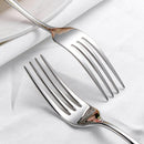 Gold Hammered Flatware 24-Piece Set – Stainless Steel Cutlery Set Includes Knives Forks & Spoons
