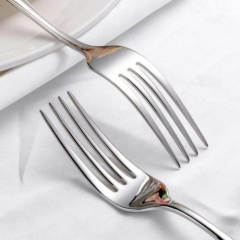 Gold Hammered Flatware 24-Piece Set – Stainless Steel Cutlery Set Includes Knives Forks & Spoons