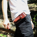 Manual Bushcraft Hand Auger – Survival Settlers Tool with Leather Pouch