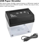 Mini Desktop Paper Shredder – Electric Cross-Cut Quiet & Compact