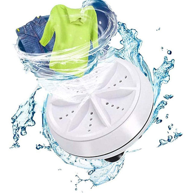 2-in-1 Portable USB Washing Machine – Mini Travel Turbine Washer for C