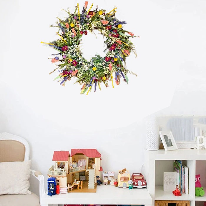 Artificial Door Wreath - Outdoor Flowers