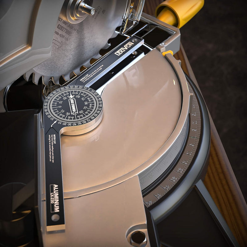 360° Aluminium Miter Saw Protractor – Precision Angle Finder Gauge