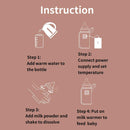 Portable Baby Bottle Warmer – 3 Warming Levels for Travel & Home Use