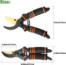 Professional Garden Secateurs – Bypass Pruning Shears for Branches Hedges & Flowers
