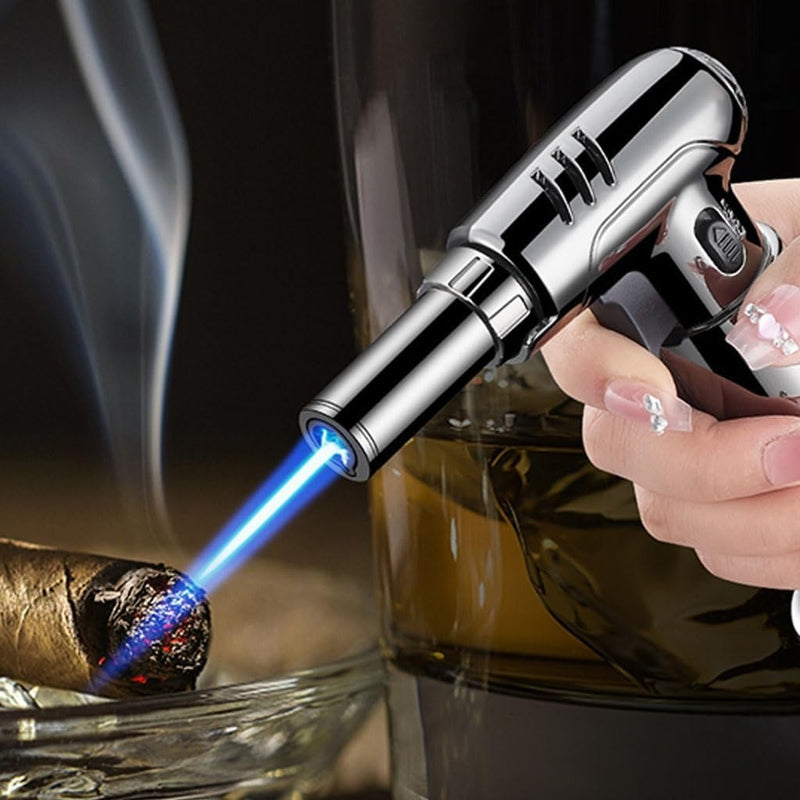 Refillable Butane Kitchen Blow Torch – Adjustable Flame with Safety Lock