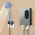Electric Shower Set 5500W – Tankless Instant Hot Water Heater with Hose Shower Head Inlet Pipe and Thermostatic Valve