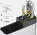 Multifonctions Stainless Steel Knife Block – Kitchen Utensil Organiser