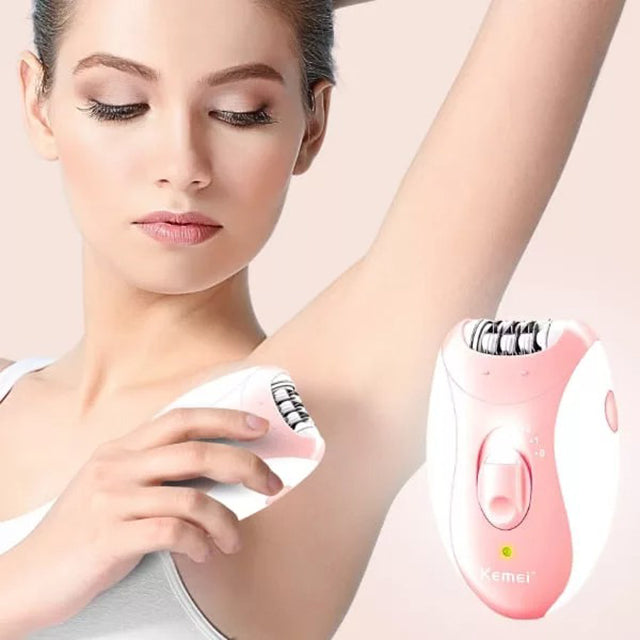 Electric Women's Epilator – Facial & Body Hair Remover for Bikini Legs Arms