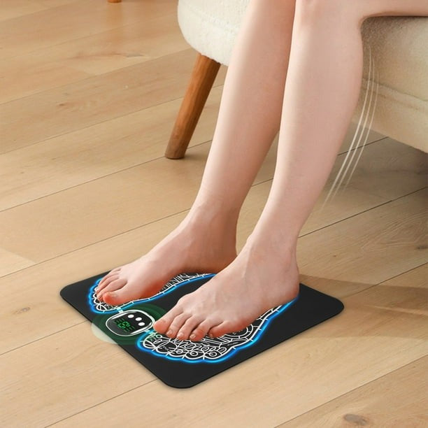 EMS Foot Massager Mat – 8 Modes USB Rechargeable Foldable with Remote Control
