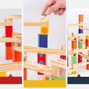Wooden Marble Run Game –  Educational Marble Construction Toy for Kids