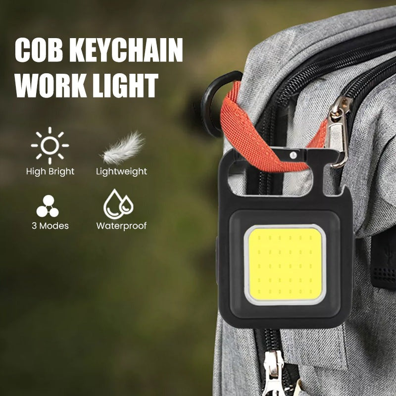 Mini LED Flashlight – Waterproof USB-C Rechargeable COB Keychain Torch 800LM