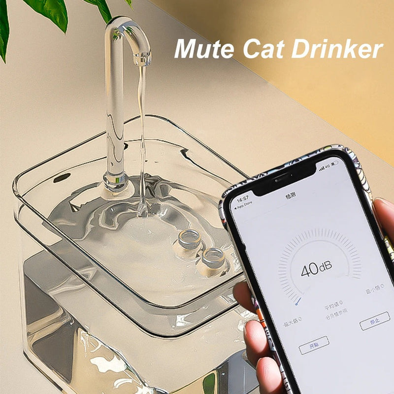 Cat Water Fountain 1.5L –  Automatic Pet Drinking Bowl with Silent Filtered Recirculating System