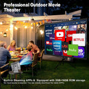 Smart WiFi Bluetooth Projector – 4K Support HDR10 Android 13 Auto Keystone & Focus