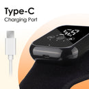 Cordless Heated Foot & Ankle Massager 2 Piece – 3 Heat Levels 3 Vibration Modes Infrared Hot Compress