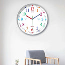 Children’s Silent Wall Clock – 24-Hour Easy Time Learning 10 Inch Ideal for Bedroom or Classroom