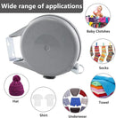 12M Retractable Outdoor Washing Line – Heavy-Duty Adjustable Length Easy to Install