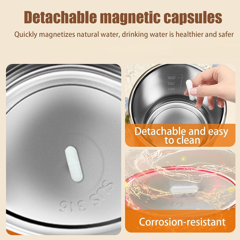 Auto Stirring Coffee Mug – 400ml Rechargeable Stainless Steel Cup