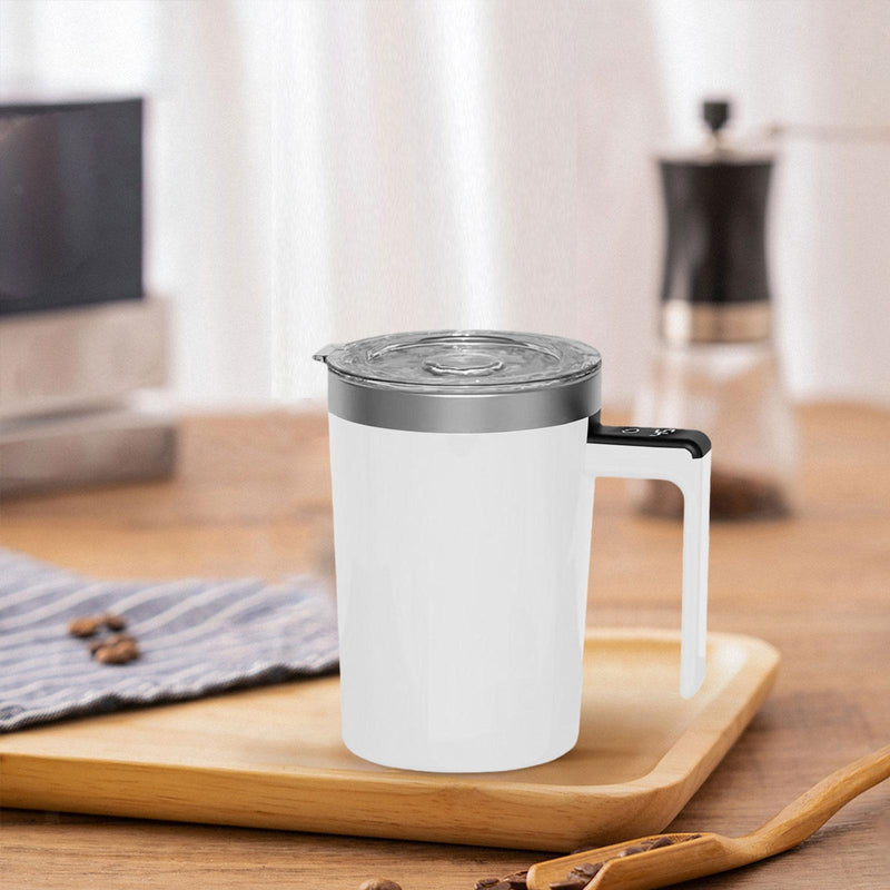 Auto Stirring Coffee Mug – 400ml Rechargeable Stainless Steel Cup