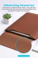 Protective Laptop Sleeve – Non-Slip Faux Leather Case Fits Most Laptops