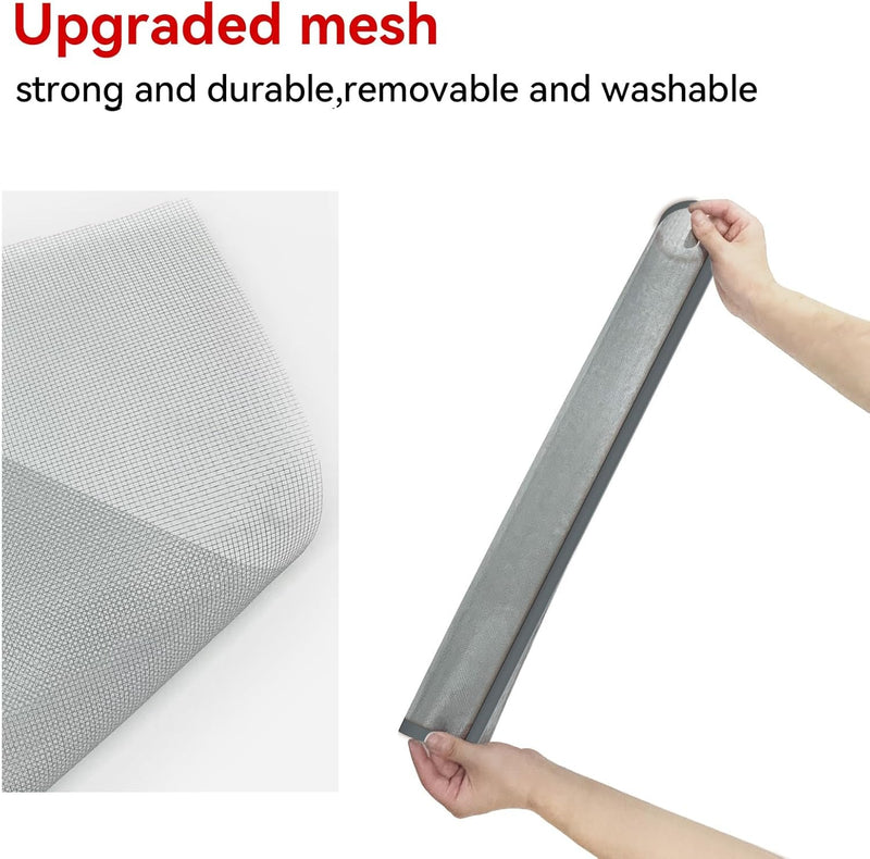 Magnetic Window Screen - Adjustable Fly Screen for Windows