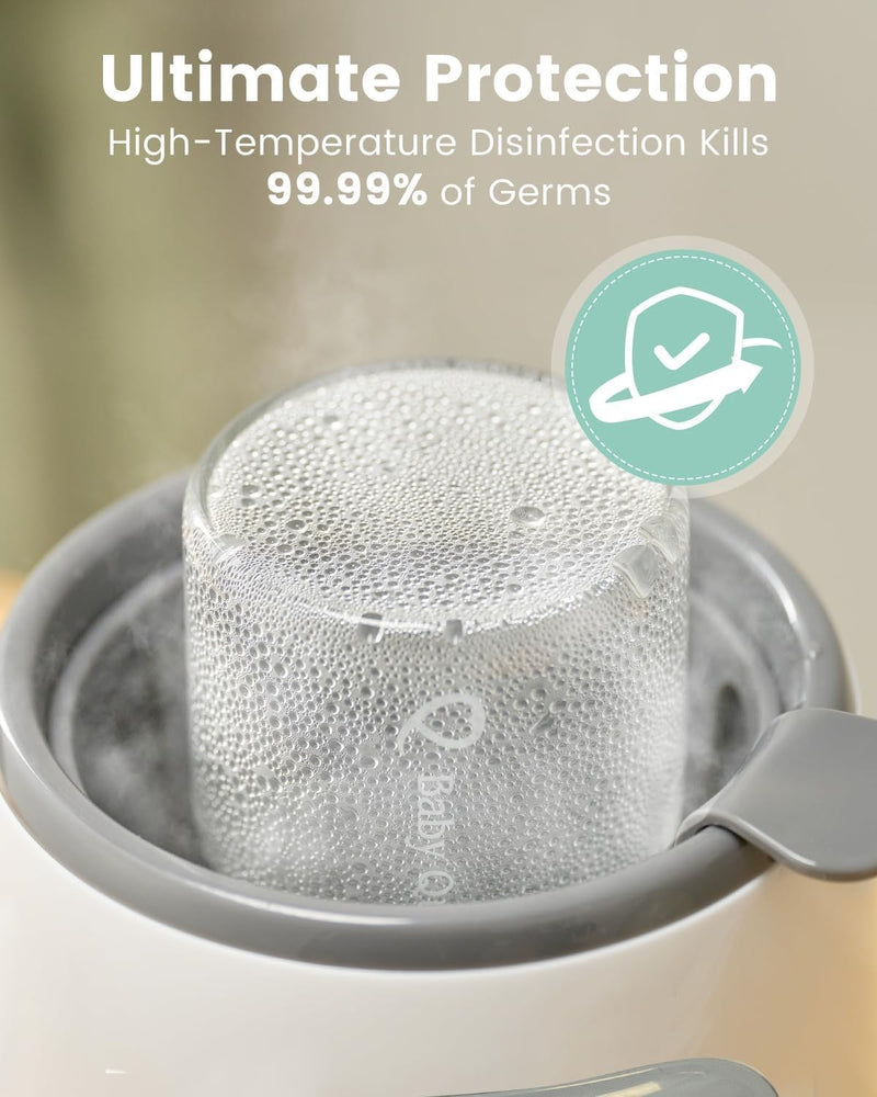 Baby Bottle Warmer – 8-in-1 Fast Heating Smart Temp Control & Food Defroster