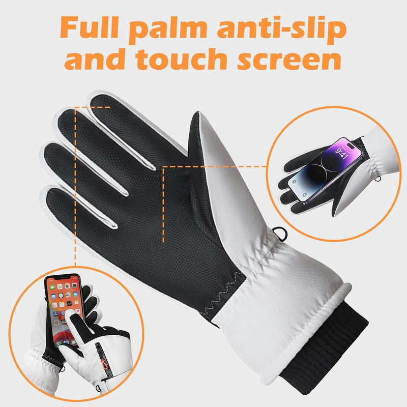 Premium Winter Ski Gloves – Warm Waterproof & Touchscreen-Compatible Snow Gloves
