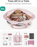 Foldable Tote Bag for Women – Large Waterproof Nylon Travel Shoulder Bag with Zipper