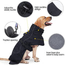 Waterproof Dog Coat – Fleece-Lined Winter Jacket with Reflective Straps & Harness Hole