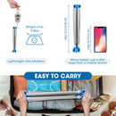Portable Folding Clothes Rail – Adjustable Telescopic Travel Garment Rail