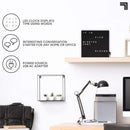 LED Word Clock – Stylish Modern Plug In Desk/Wall Clock