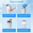 HEPA Air Purifier with 5 Layers & Essential Oil Diffuser – Quiet & Effective for Home & Pets