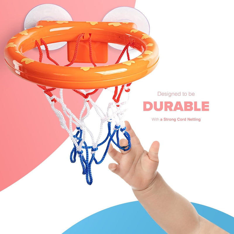 Basketball Hoop with Suction Cup – Interactive Tub Toy for Kids & Toddlers