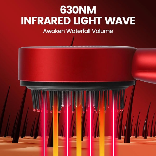 Electric Scalp Massager Brush with Hair Oil Applicator & Massage Function