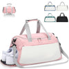 Women's Duffle Bag for Travel & Gym 35L – Waterproof with Shoe Compartment