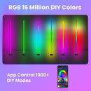 Smart LED Corner Floor Lamp – 122cm RGB Dimmable Modern Light with Remote & App Control