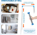 Portable Folding Clothes Rail – Adjustable Telescopic Travel Garment Rail