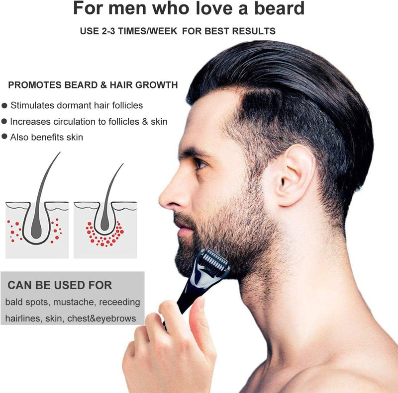 Derma Roller – Microneedle Roller for Face Beard & Scalp