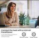 Portable 3 Speed Mini Air Conditioner – Personal Desktop AC Cooler Fan with Humidifier