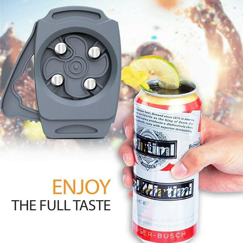 Beer & Soda Can Opener – Manual Top Cutter for Kitchen Bar & Portable Use