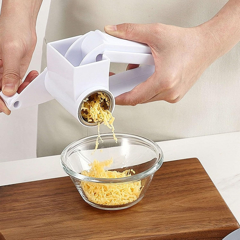 Rotary Cheese Grater – Hand-Crank Shredder for Cheese and Veggies