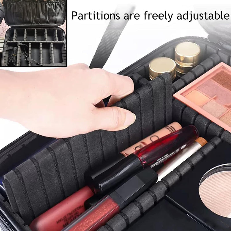 Portable Makeup Bag – Waterproof Travel Cosmetic Organiser Case